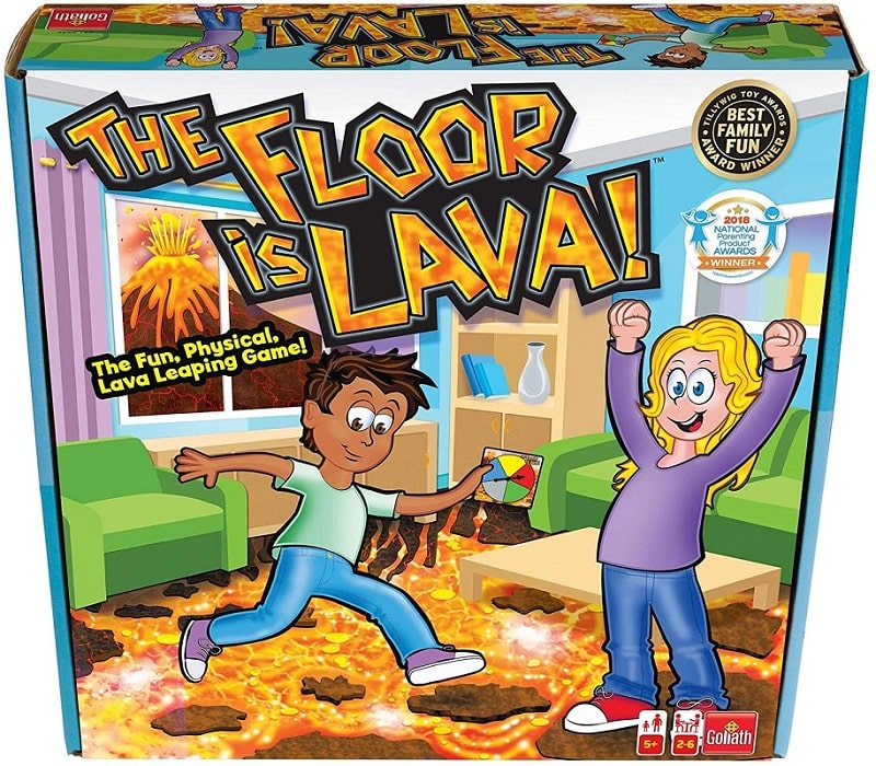 Gioco di Societa' Floor is Lava Gioco Abilita' Per Bambini da Pavimento 5 anni +.