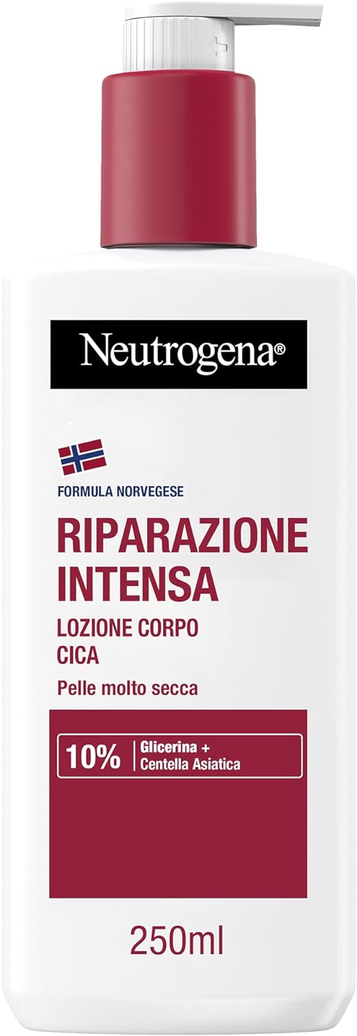 Neutrogena Formula Norvegese Lozione Crema Corpo CICA Riparazione Intensa 250ml.