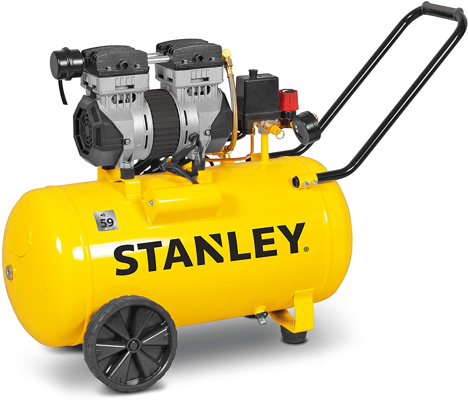 Stanley Compressore Silenzioso 50 Litri 1,3 HP | LGV Shopping