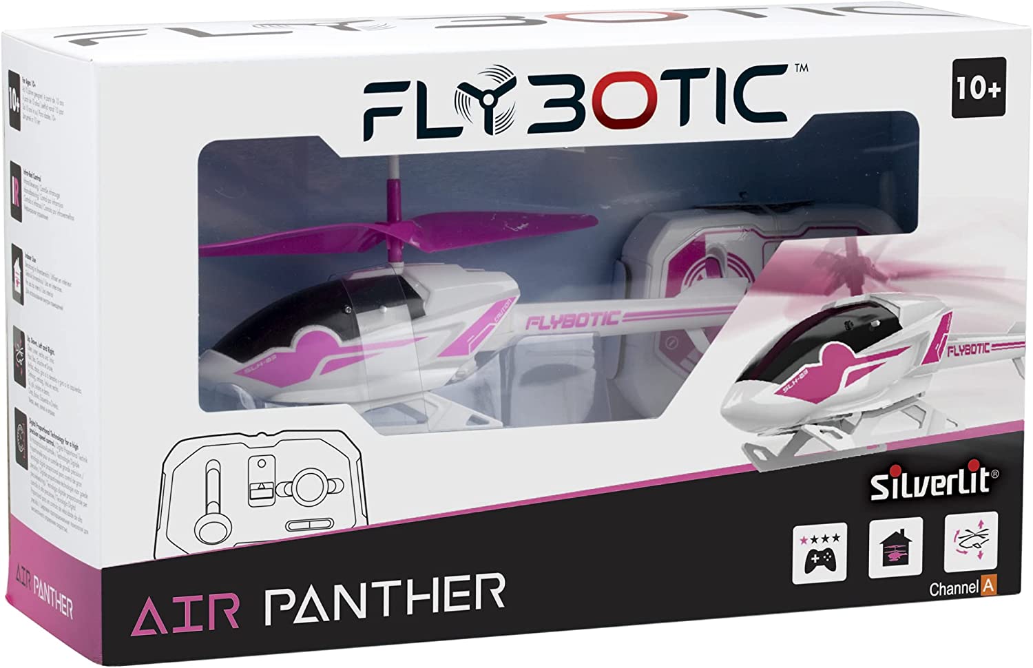 Flybotic Elicottero Telecomandato Air Panther 2 Canali Design Femminile Anni 10+.