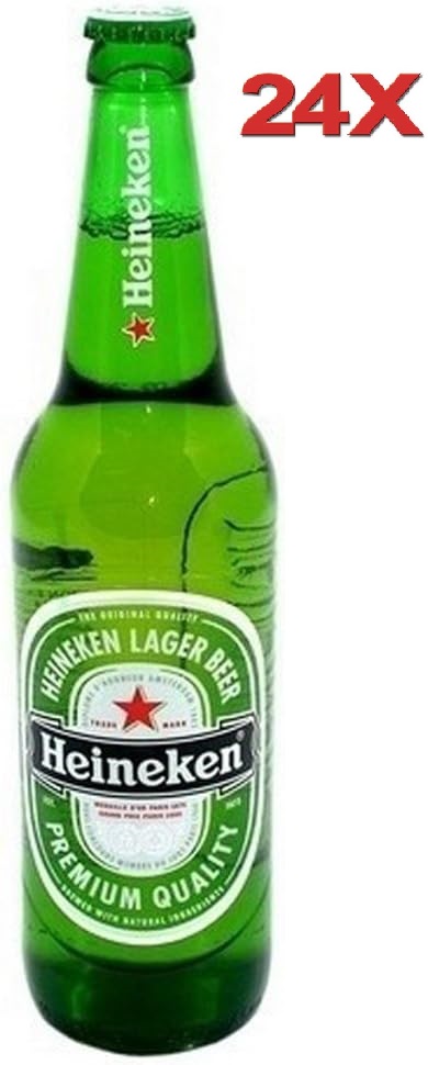 24x Birra Heineken da 33cl in Cartone da 24 Pezzi in Vetro Gradazione 5%.