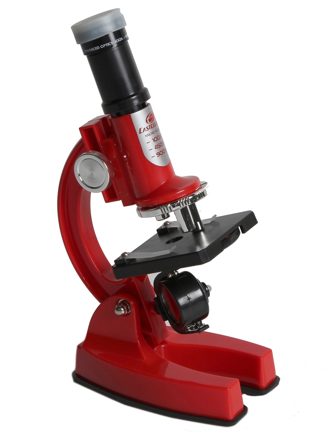 Microscopio Rosso Con Luce Per Bambini | LGV Shopping