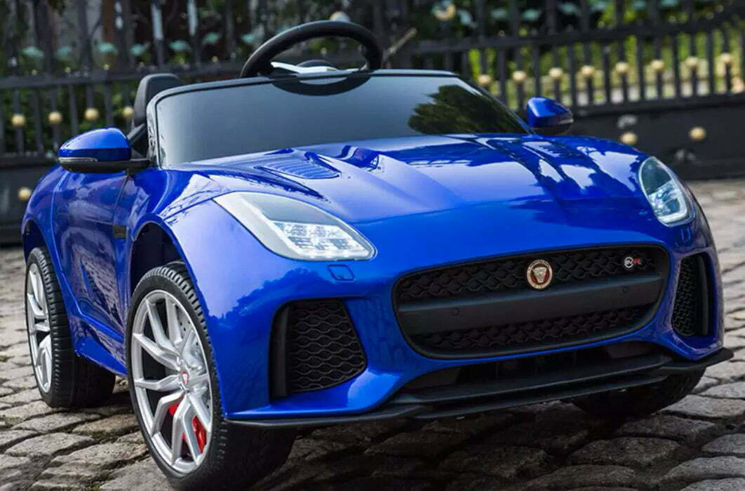 Auto Elettrica Per Bambini Jaguar F-Type 12V Blu