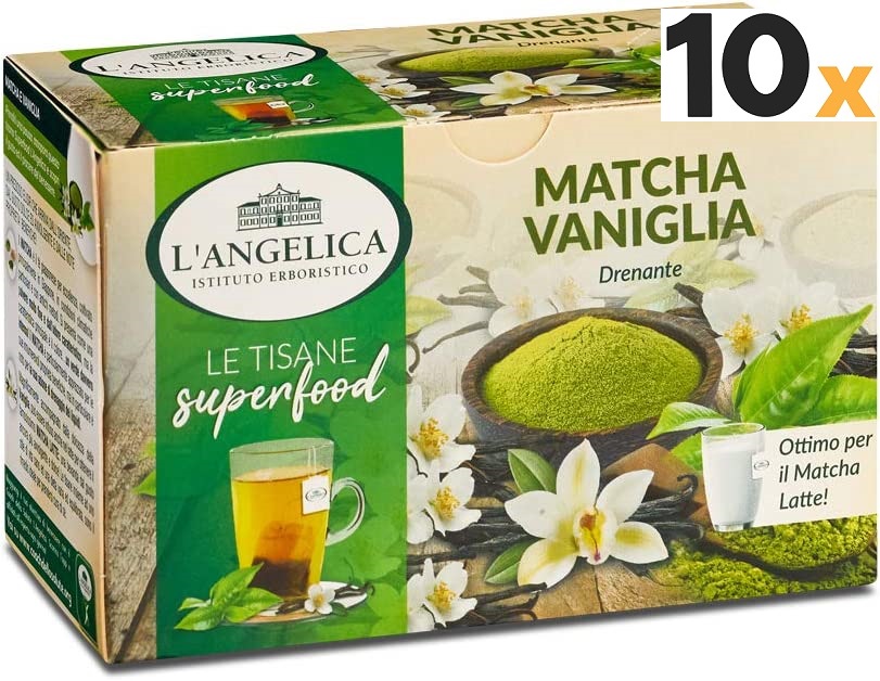 Angelica Tisana Superfood Matcha Vaniglia