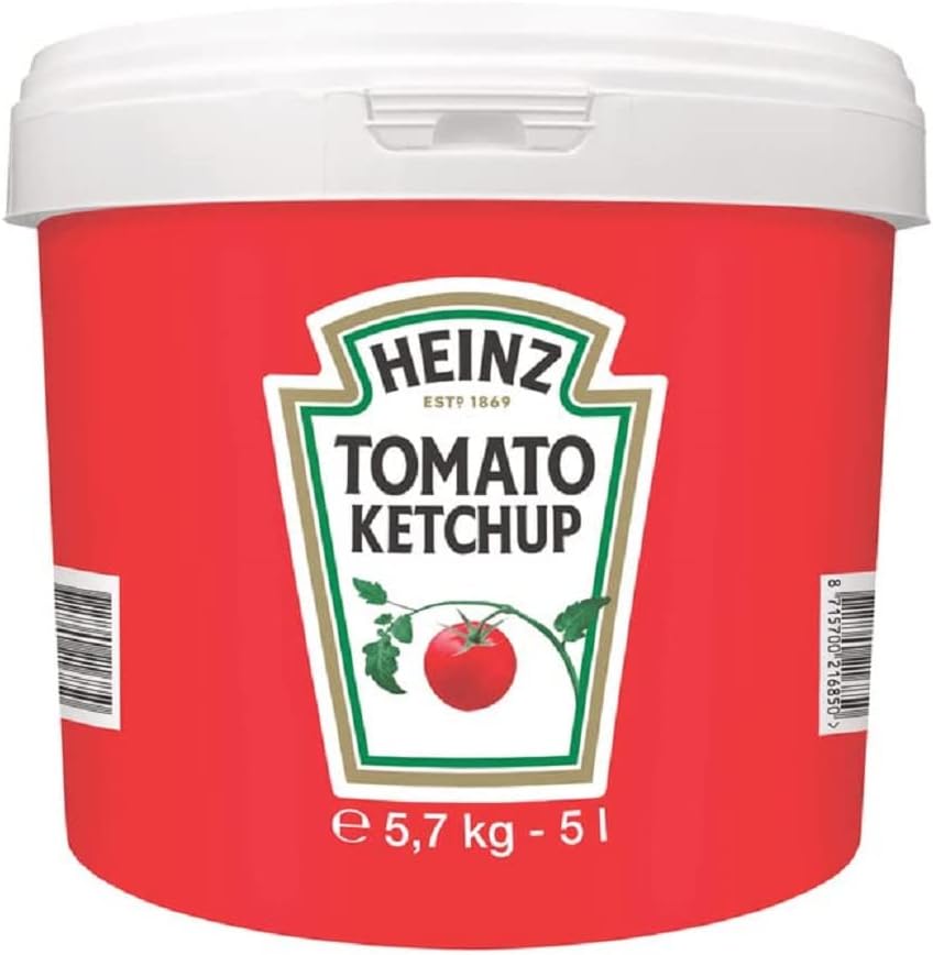Heinz Tomato Ketchup 5L Fusto Salsa Condimento Cibo.