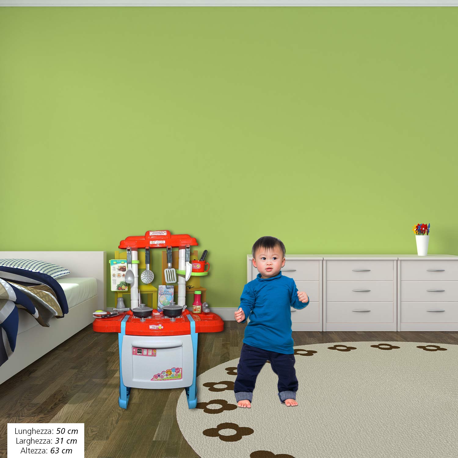 Cucina Giocattolo Multifunzione Per Bambini 50 x 31 x 63 cm | LGV Shopping