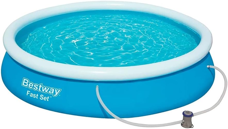 Bestway piscina gonfiabile rotonda 366x76cm pompa filtro fuori terra fuoriterra.